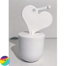 Utež za balone 100g - Belo srce Utež za balone 100g - Belo srce