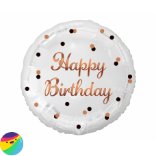 Folija balon Happy Birthday - Bel Rose Gold