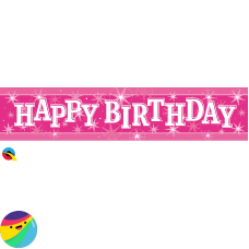 Holografski napis Happy Birthday 