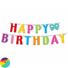 Napis Happy Birthday pisan