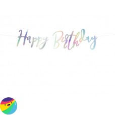 Napis Happy Birthday - svetleč