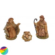 Komplet figur - sv. Jožef, Marija in Jezus v jaslah