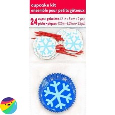 Set za muffine - snežinke Set za muffine - snežinke