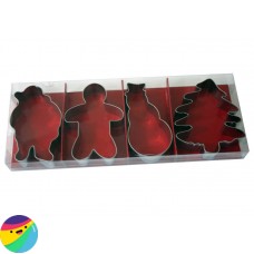 Set 4 modeli za piškote - božični motivi
