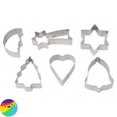 Set 6 modelov za piškote - božični motivi